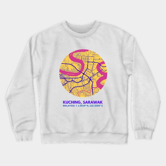 Kuching Sarawak Malaysia V3, Next Travel Destination Crewneck Sweatshirt by UnRT